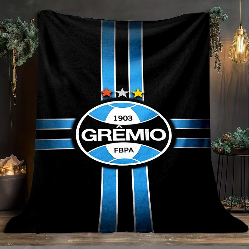 1PC Grêmio FBPA Printed Soft Flannel Blanket Throw for Adult Bedroom Living Room Sofa Camping Travel Fan Gifts Christmas Gifts