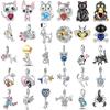 Copper Cute Pet Monkey Scorpion Cat Penguin Hummingbird Charm Bead Fit For Originalbracelet Diy Women'S Jewelry