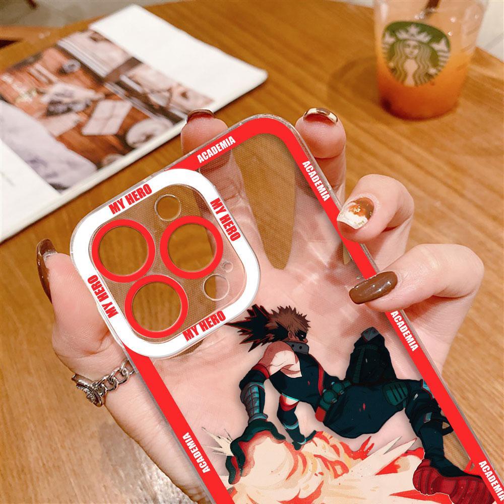 My Hero Academia Midoriya Izuku Cover Clear Phone Case For iPhone Apple 16E 16 15 14 12 13 11 Pro 8 7 SE Plus X XR XS Max Case