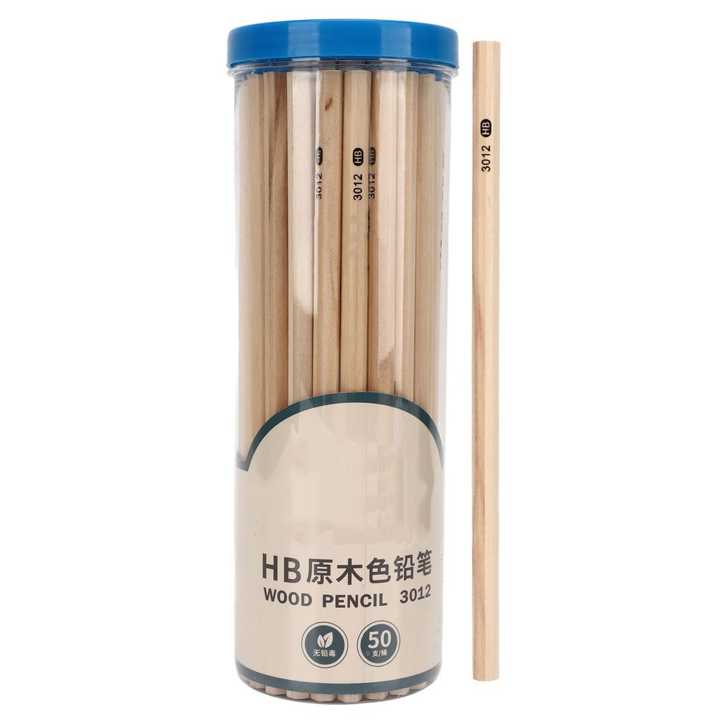 50Pcs HB Pencils Hexagonal Grip Smoothing Writing Long Lasting Widely Used Bulk Pencils for Drawing Sketch Students