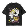 2026 Estate My Dress-Up Darling Marin Kitagawa Stili Multipli Cosplay Maglietta Anime Lavata Harajuku Streetwear Top Oversize a Maniche Corte