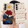 For Infinix Hot 70 X6895 Cute Cat Flower Cartoon Phone Case For Infinix Hot70 Soft Silicone Covers Bumpers