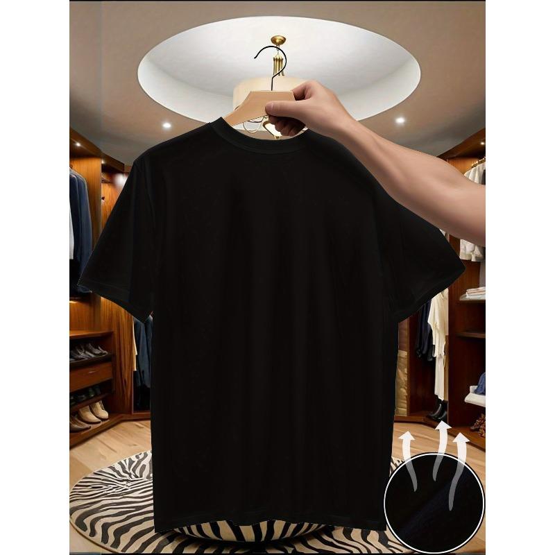 European sizes Men's T-Shirt, Classic T-Shirt, Breathable Men'S Round Neck Shirt, Comfortable And Cute Quick-Dry T-Shirt, Trendy Men'S Print T-Shirt