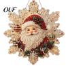 Decorative Pendants for Holiday Trees Christmas Acrylic Pendant with Metal Chain, Double-sided Printed 2D Snowflake Double Sided Decor Pendant,
