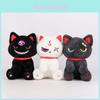 Adorable Dark Pirate Black Cat Plush Doll Halloween Decor Cute Stuffed Animal