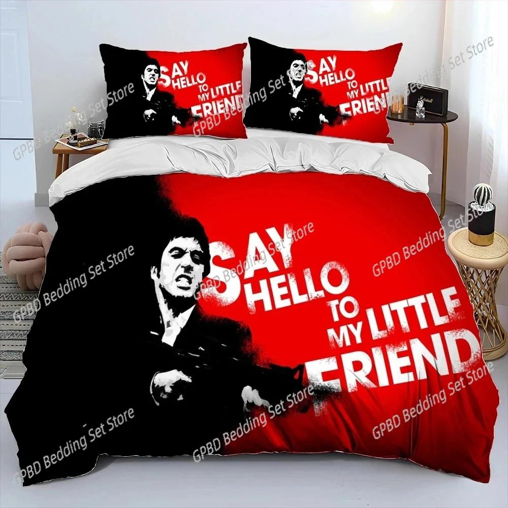 Movie Scarface Tony 3D NEW Duvet Cover Pillowcase Bedding Set Adult Boy Girl Bedroom Decoration Children Single Double Large