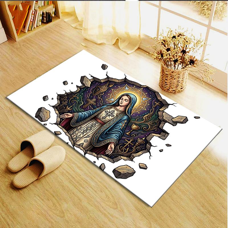 2025 New The Holy Mother Carpet Rug for Living Room Bedroom Home Sofa Decoration,Kids Play Non-slip Floor Mat09