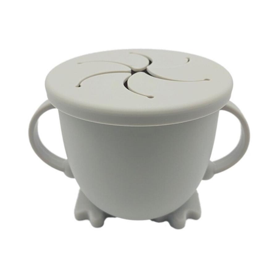 Infants and Children's Snack Cup Anti Drop Portable Silicone Learning and Training Drinking Cup