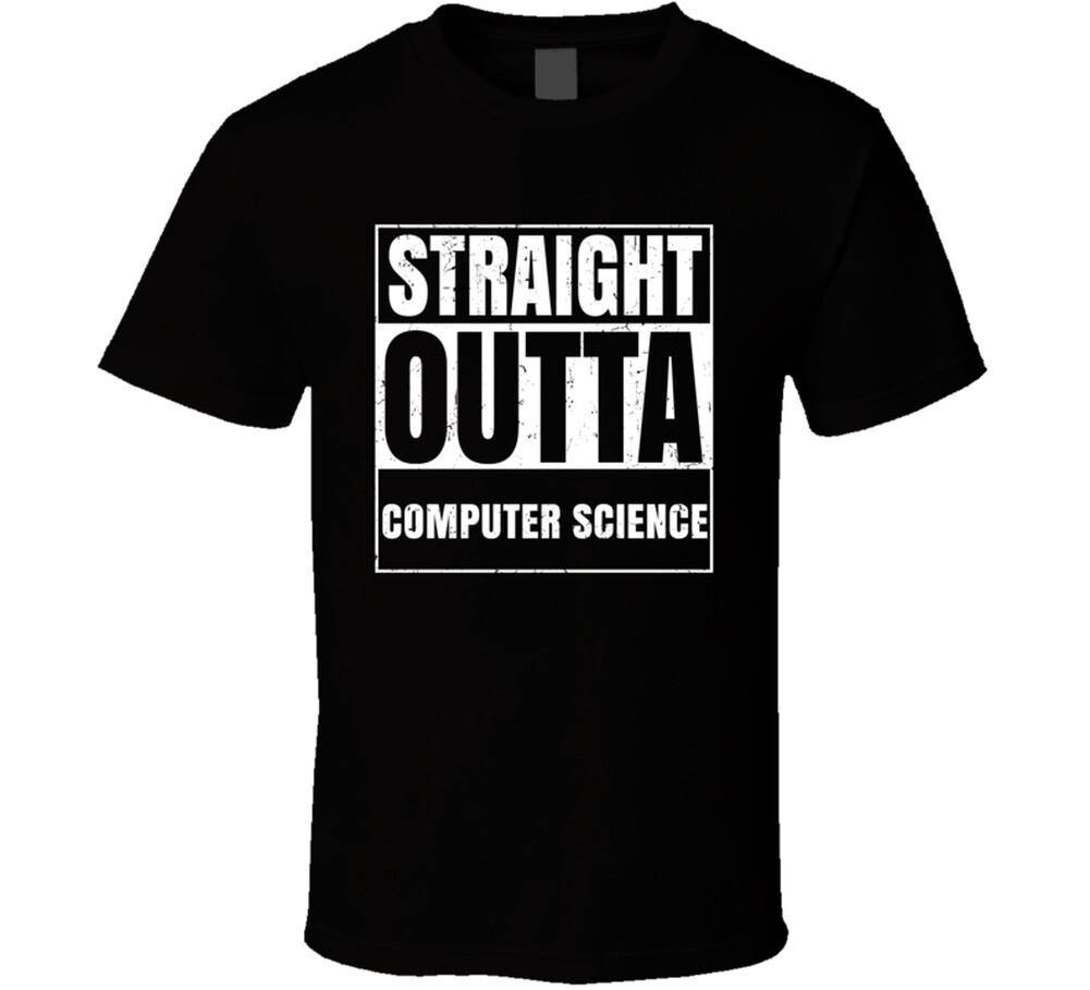 New Straight Outta Computer Science School Subject Learning Parody T Shirt L