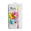 Pennarello Acrilico 12/48/60 Colori Pennarello Pittura Acrilica Punta a Pennello per Pittura su Carta Legno Vetro Tessuto Metallo Pietra