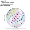PVC Inflatable Transparent Beach Ball with Blue Sequins for Water Play and Photo Props