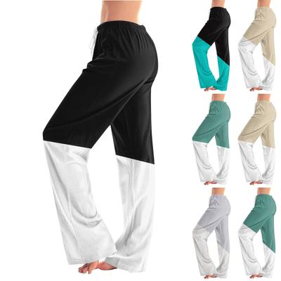 Pantaloni de pijama pentru femei Lenjerie de dormit Pantaloni casual cu șnur cu talie elastică Pantaloni comozi drepti yoga largi