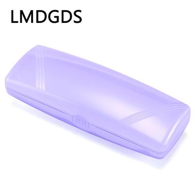 Transparentes Brillenetui aus Kunststoff, Sonnenbrillenschutz, leichte, tragbare Brillenbox