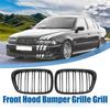 For Bmw 5 Series E39 525 528 530 535 1999-2003 Car Grille Front Kidney Grill Double Line Black 51137005837 51137005838