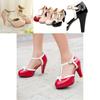 Stylish Women's Platform Sandals Featuring Round Toe And Durable Square Heels