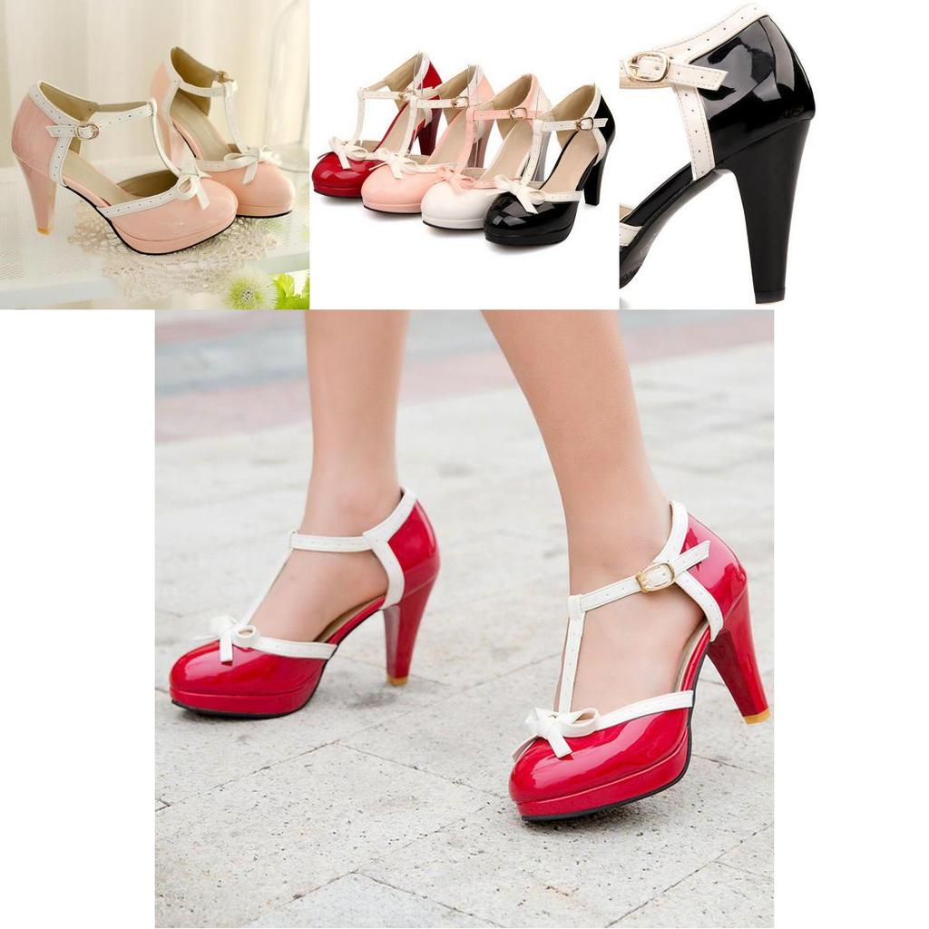 Stylish Women's Platform Sandals Featuring Round Toe And Durable Square Heels