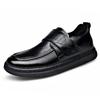 Fashion Genuine Leather Men's Loafers Non Slip Walking Flats Breathable Outdoor Slip on Casual Shoes New Versatile Male Driving Sneakers