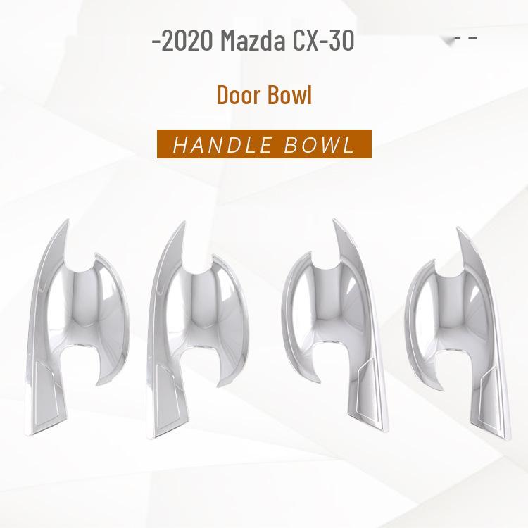 2020 Mazda CX-30 Carbon Fiber Door Bowl, Headlight Frame & Mirror Decals