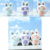 Sweet Soft Plush Rabbit Figure Cartoon Keychain Accessory Perfect For Kids