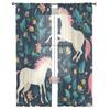 Beautiful Unicorns Sheer Curtains For Bedroom Living Room Tulle Curtains For Kitchen Window Voile Curtains