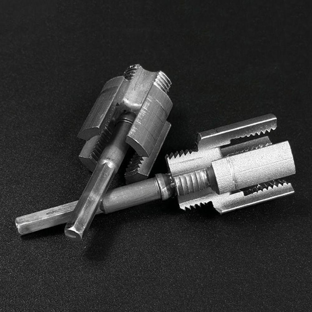 Integrated Internal and External Thread Pipe Threading Tool for 1/2'' 3/4'' Pipes Electric Drill 4/6 Points Water Pipe Tool