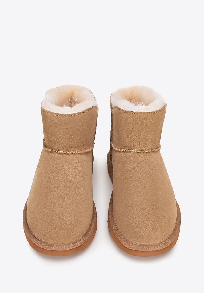 Botines de Ante para Mujer Wittchen con Hebilla Piel de Ante Marrón