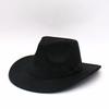 New British wide-brimmed top hat, autumn and winter jazz hat for men and women, big-brimmed suede hat, woolen gentleman's big felt hat.