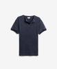 HEYSTE Washed Waffle Knit Henley Tee Dusty Navy