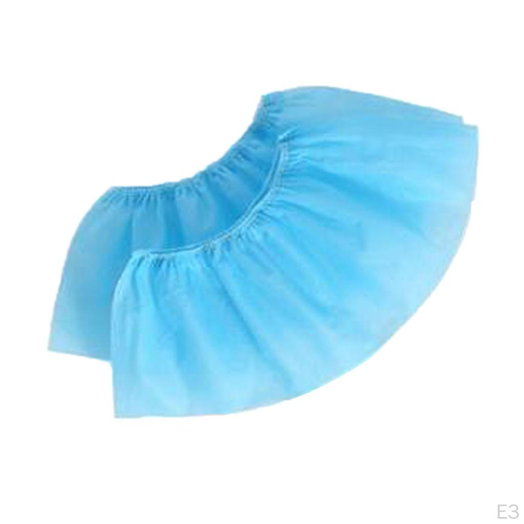 10 Pieces Shoe Covers Disposable Hygienic Boot Cover for Construction, Workplace, Indoor Carpet
