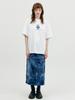 Maebeolig Water Print Skirt [Blue]