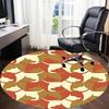 1pc Dogs Pattern Office Round Area Rug, Indoor Mat Suitable For Office, Under Office Chairs Bedroom Living Room Home Decor, Room Deco
