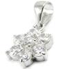 Les Trésors De Lily [I3941] - Silver Pendant 'Crystal Flower' Silver-white (rhodium-plated) - 10 Mm