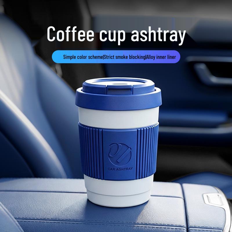 BYD Xia New Model Multifunctional Car Ashtray with Lid & Night Light