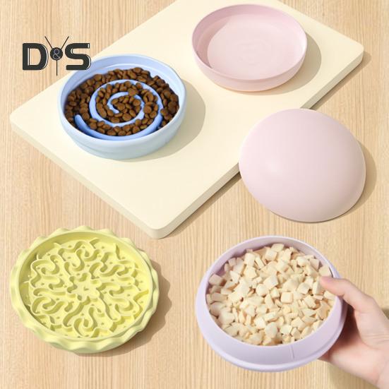 Tazón para Mascotas con Forma de Hamburguesa Juego de 5 Piezas de Tazones para Alimentar Mascotas Combinación de Vajilla Hecha a Mano para Gatos y Perros