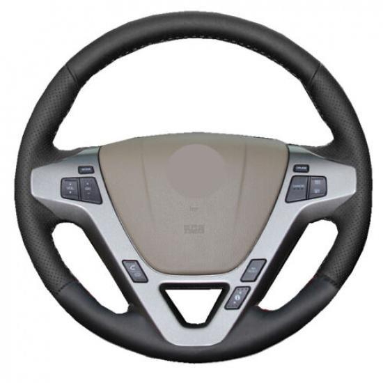 2007-2013 Acura MDX Ручное шитье Кожаная оплетка на руль автомобиля | Кожа