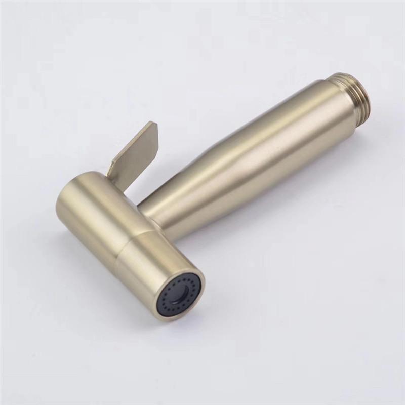 Bathroom Wall Mounted Brushed Gold Bidet Sprayer Handheld Bidet Sprayer Kit
