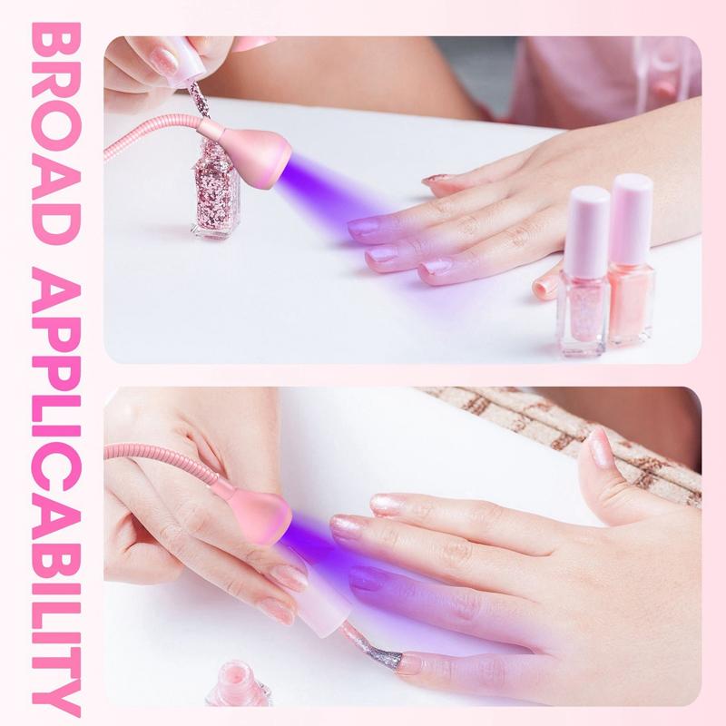 Nail Led Uv Lamp For Drying Gel Nails Polish Clip-On Flexible Desk Mini Portable Usb Nail Lamp Uv Light Dryer For Manicure Salon