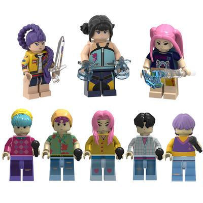 New Kpop Demon Hunters Mini Action Figure Building Blocks Toy Peripherals Desk Decoration Collection Figures Toy Christmas Gift