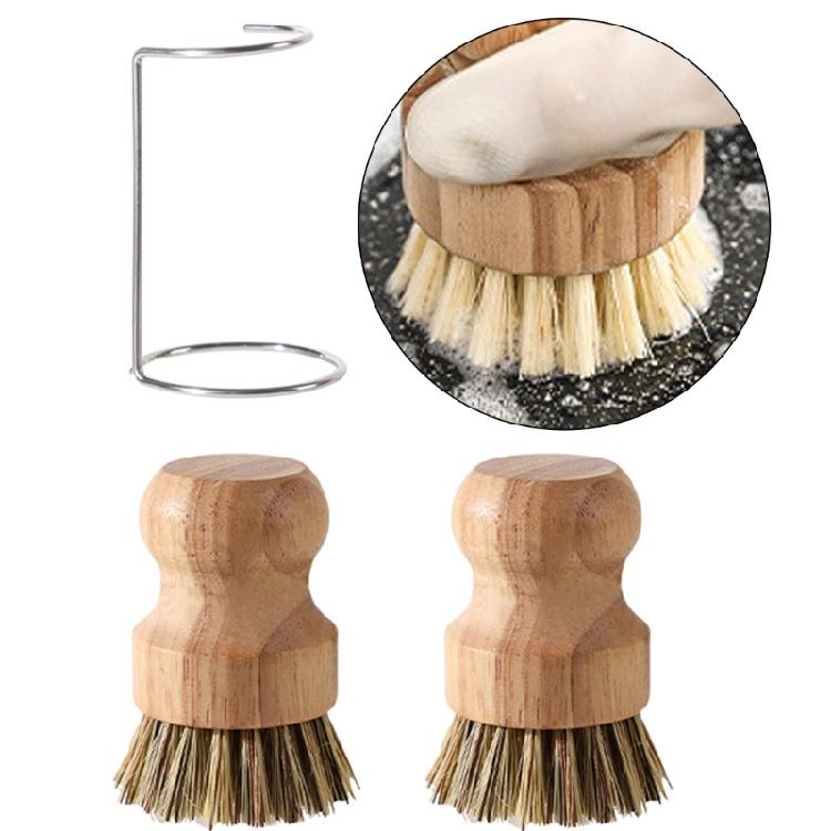 Versatilitys Wood Dish Cleaning Brush Dish Scrubber with Toughly Bristles for Pots, Pans, and Vegetable Surfaces Brushes