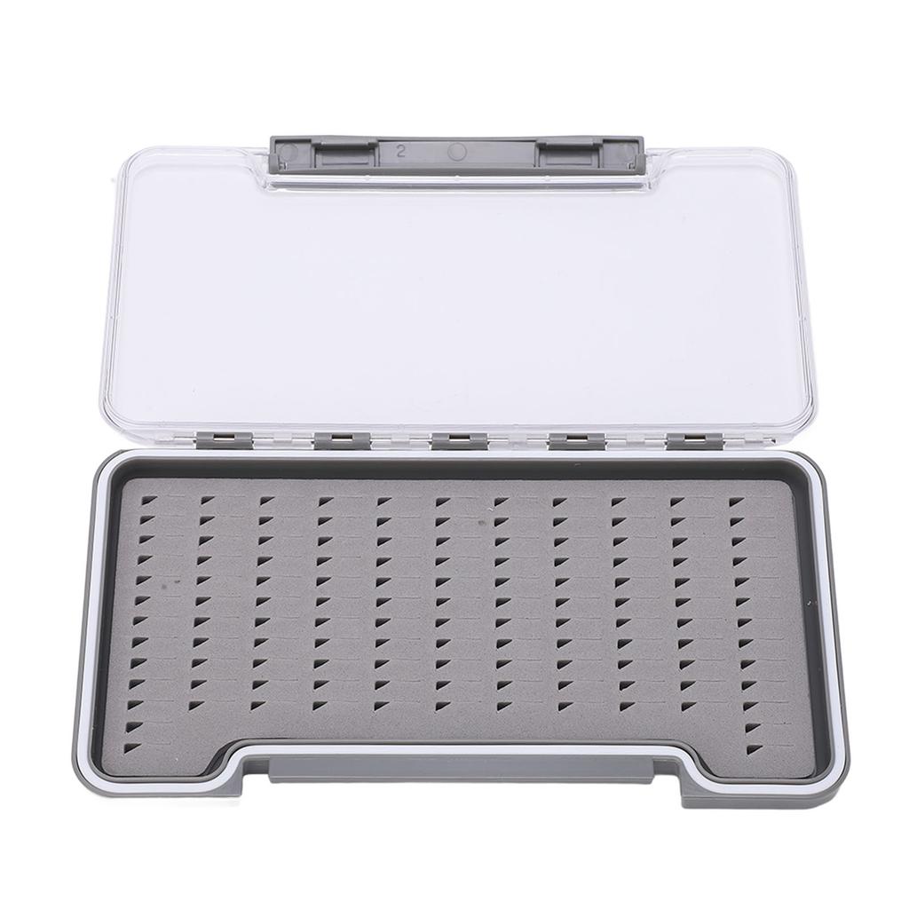 Fly Fishing Box Waterproof Lightweight Transparent ABS Shell Fishing Tackle Hooks BoxTriangular
