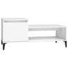 821132 vidaXL Table basse Blanc 100x50x45 cm Bois d'ingénierie