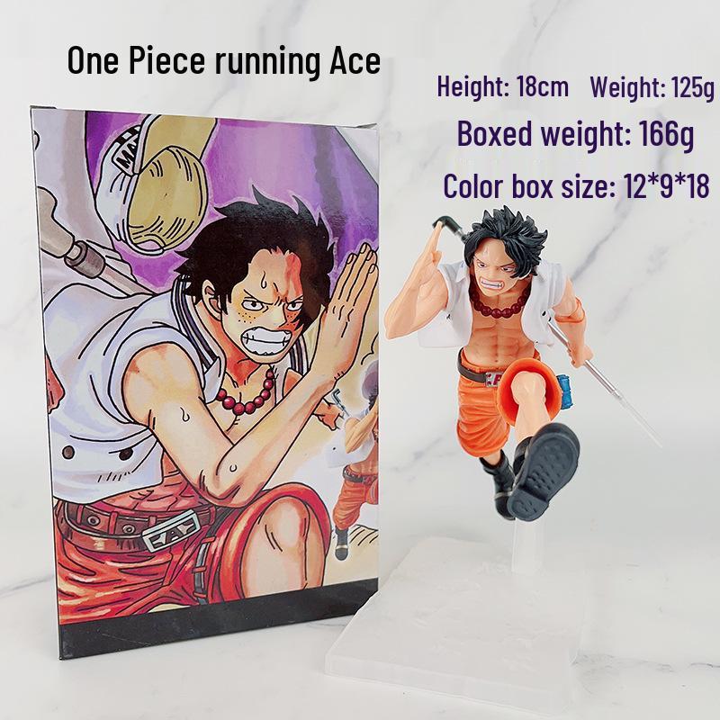 One Piece Onigashima Luffy, Zoro, Ace, & Sanji Anime Figurine Set