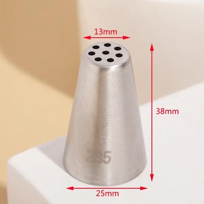 2025 #235 Multi-Open Nozzle Icing Tip Stainless Steel Piping Nozzles Cup Cake Decorating Cream Mouth For Grass Mont Blans