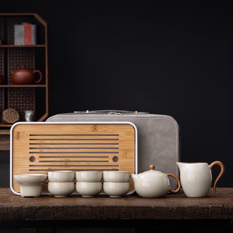 

Xidien Ru Kiln Portable Travel Tea Set