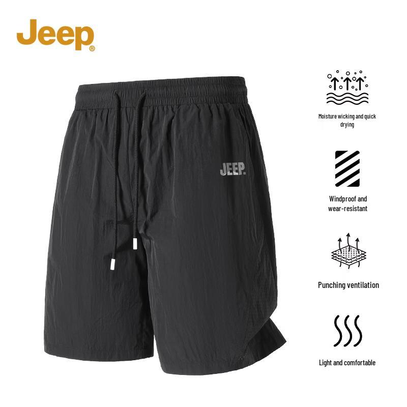 JEEP Men s Lightweight Outdoor Running Shorts XL