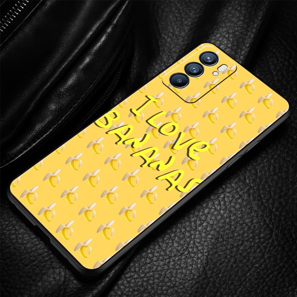 Funny Bite Apple Banana Phone Case For Oppo Reno 13 12 11 10 7 F Find X5 X6 A98 A80 A79 A78 A57 A54 A31 A17 Pro Soft TPU Cover