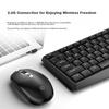 HP CS10L Wireless Keyboard And Mouse Combo, Full-Size Keyboard, Quiet Keys, Efficient Comfortable Business Office Keyboard And Mouse Set