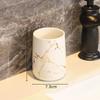 Creative Marble Texture Ceramic Toothbrush Cup Bathroom Accessories Set Soap Bottle Toothbrush Holder Soap Dish Household Tray