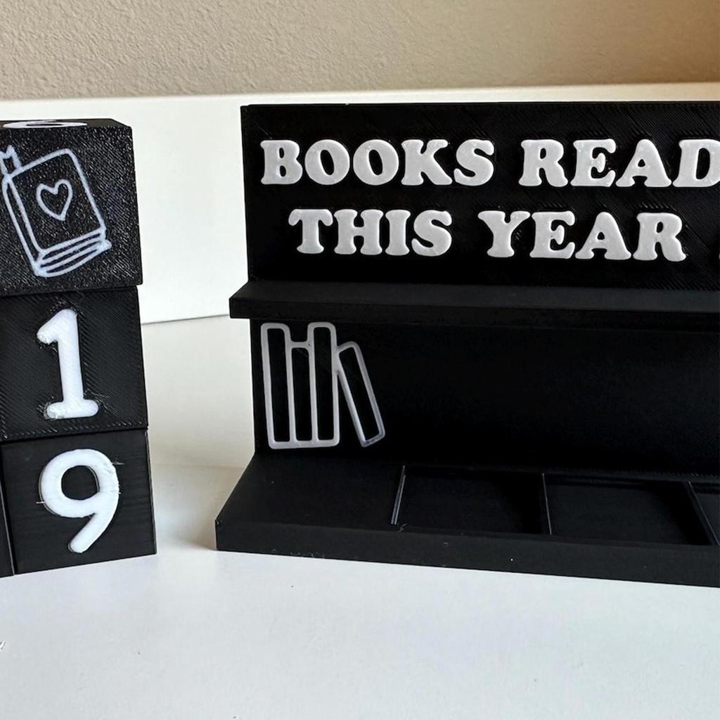 Books Read This Year Counting Ornaments Book Read Tracker Small Book Counter for Teachers Writers Library Lovers