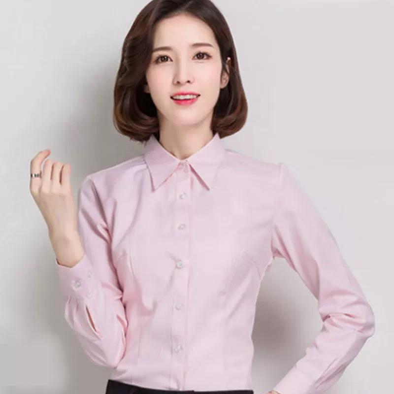 Shirt Women's Long Sleeved Professional Work Clothes Stretch